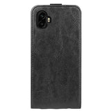 EIDERWOOD Samsung Galaxy Xcover 7 Pro Vertikalt Kunstlæder Flip Cover m. Kortholder - Sort