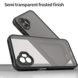 EIDERWOOD Samsung Galaxy Xcover 7 Pro Hybrid Plastik Mobil Cover m. Mat Bagside - Gennemsigtig / Sort
