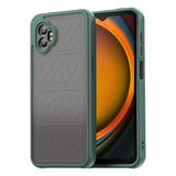 EIDERWOOD Samsung Galaxy Xcover 7 Pro Hybrid Plastik Mobil Cover m. Mat Bagside - Gennemsigtig / Grøn