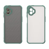 EIDERWOOD Samsung Galaxy Xcover 7 Pro Hybrid Plastik Mobil Cover m. Mat Bagside - Gennemsigtig / Grøn