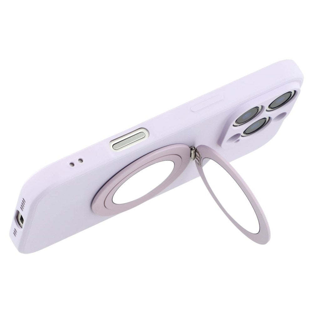 EIDERWOOD iPhone 16 Pro Hybrid Mobil Cover inkl. Kickstand m. Spejl - Lys Lilla