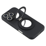 EIDERWOOD iPhone 16 Pro Hybrid Mobil Cover inkl. Kickstand m. Spejl - Sort