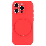 EIDERWOOD iPhone 16 Pro Hybrid Mobil Cover inkl. Kickstand m. Spejl - Rød