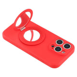 EIDERWOOD iPhone 16 Pro Hybrid Mobil Cover inkl. Kickstand m. Spejl - Rød