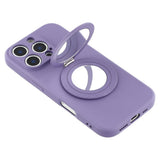 EIDERWOOD iPhone 16 Pro Hybrid Mobil Cover inkl. Kickstand m. Spejl - Lilla