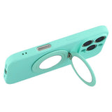 EIDERWOOD iPhone 16 Pro Hybrid Mobil Cover inkl. Kickstand m. Spejl - Neon Grøn