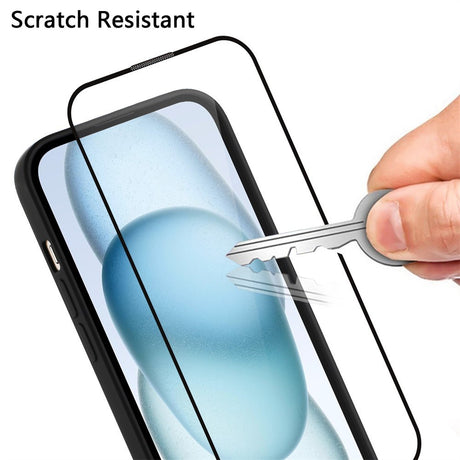 iPhone 17e / 16e Sæt m. Fleksibelt Plastik Mobil Cover - Skærmbeskyttelse - Strop - Hvid