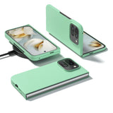 EIDERWOOD Google Pixel 10 Pro Fold Mat Hårdt Plastik Mobil Cover - Lysegrøn