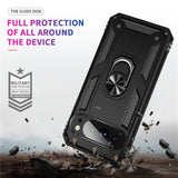 Google Pixel 10 Pro XL - EIDERWOOD Hybrid Håndværker Cover m. 360 Roterbar Kickstand - Sort