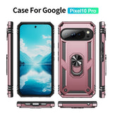EIDERWOOD Google Pixel 10 / 10 Pro Håndværker Mobil Cover m. 360 Roterbar Kickstand - Rose Gold