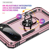 EIDERWOOD Google Pixel 10 / 10 Pro Håndværker Mobil Cover m. 360 Roterbar Kickstand - Rose Gold