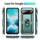 EIDERWOOD Google Pixel 10 / 10 Pro Håndværker Mobil Cover m. 360 Roterbar Kickstand - Grøn