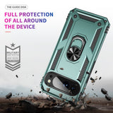 EIDERWOOD Google Pixel 10 / 10 Pro Håndværker Mobil Cover m. 360 Roterbar Kickstand - Grøn