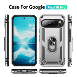 EIDERWOOD Google Pixel 10 / 10 Pro Håndværker Mobil Cover m. 360 Roterbar Kickstand - Sølv