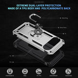 EIDERWOOD Google Pixel 10 / 10 Pro Håndværker Mobil Cover m. 360 Roterbar Kickstand - Sølv