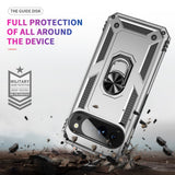 EIDERWOOD Google Pixel 10 / 10 Pro Håndværker Mobil Cover m. 360 Roterbar Kickstand - Sølv