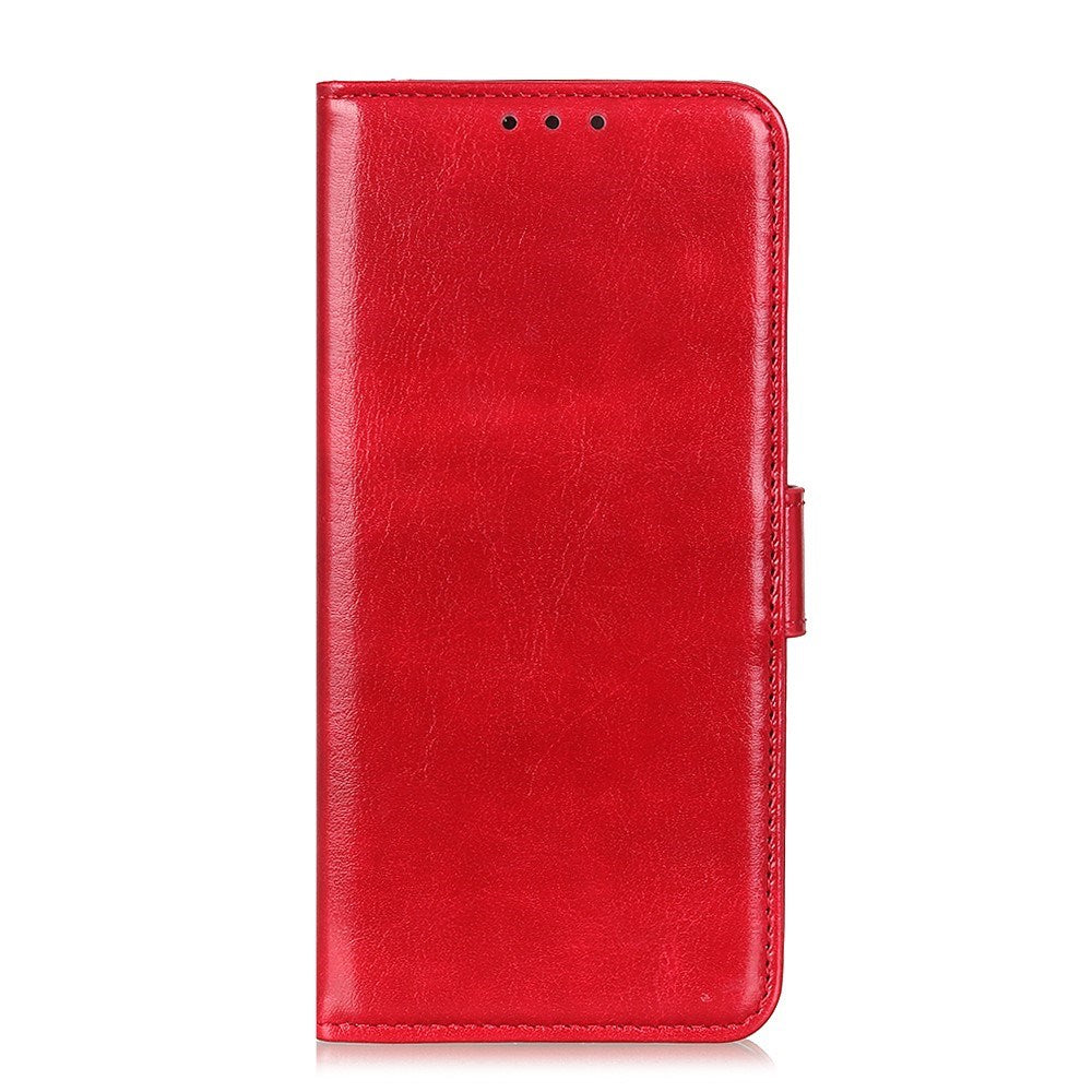 Motorola Edge 60 Fusion - EIDERWOOD Kunstlæder Flip Cover m. Kortholder & Ståfunktion - Rød