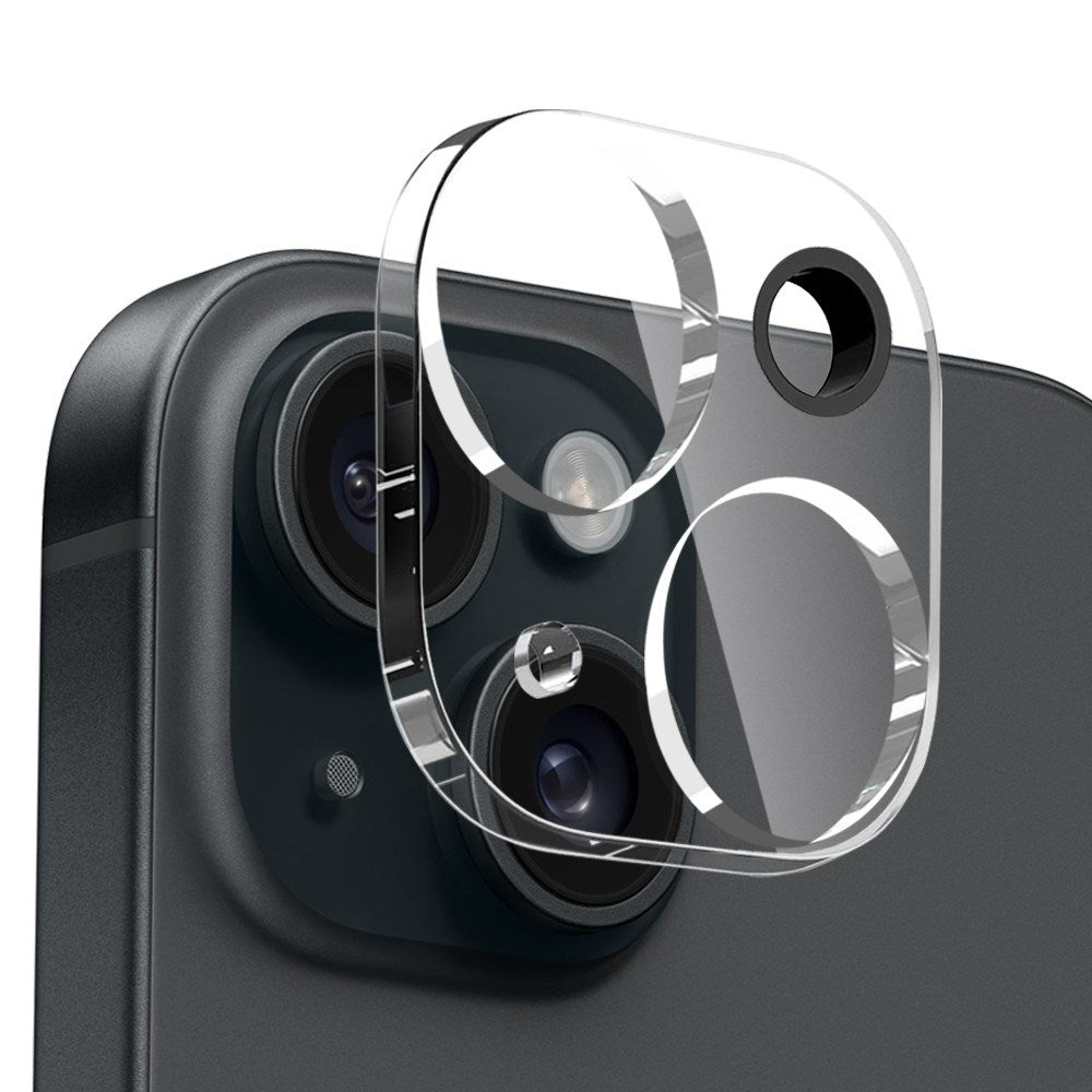 iPhone 15 NORTHJO 3-i-1 Sæt inkl. Stødabsorberende Fleksibelt Plastik Cover / Hærdet Skærmbeskyttelsesglas / Kamerabeskyttelsesglas - Gennemsigtig