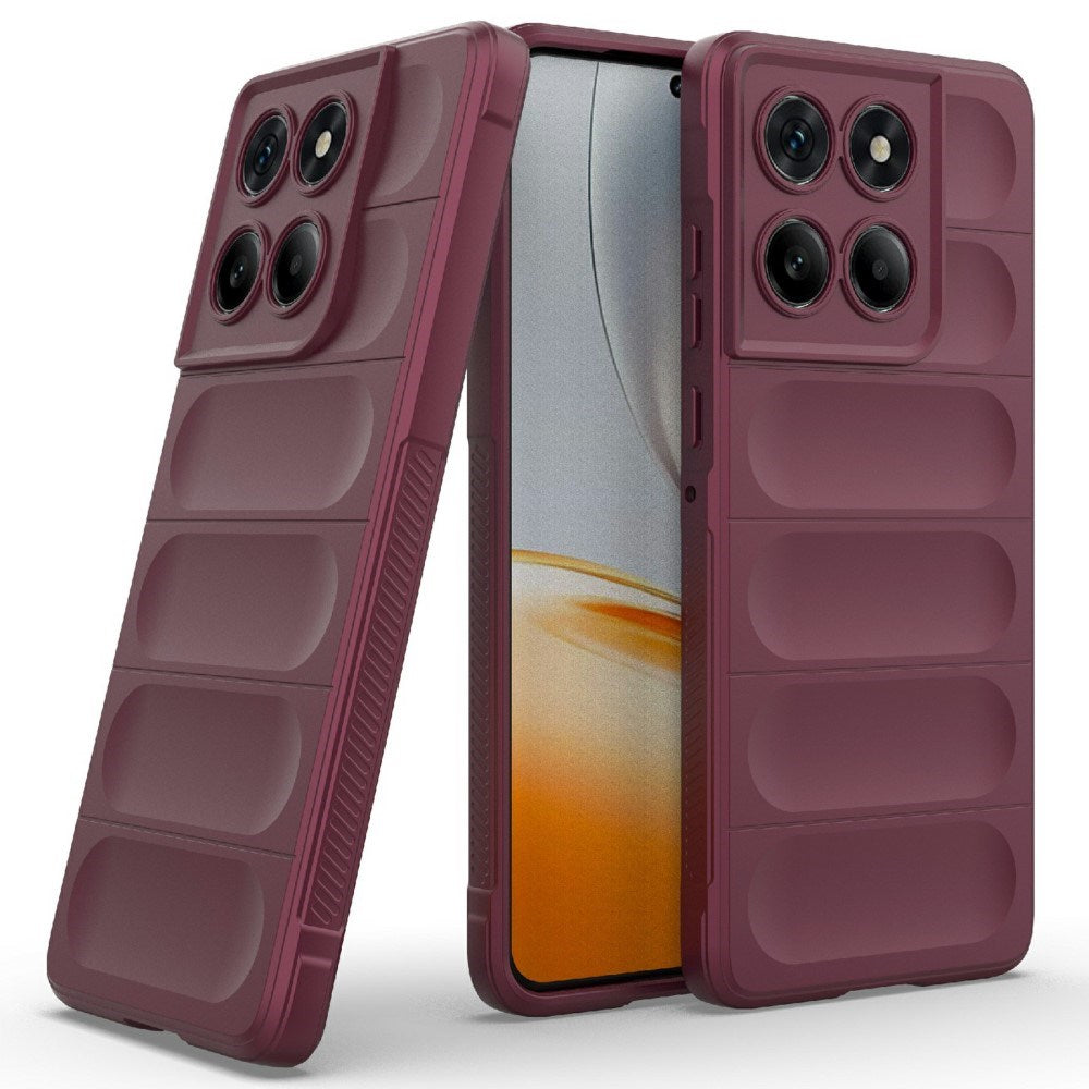 EIDERWOOD - Motorola Edge 60 Fusion - Fleksibelt Plastik Cover - Mørkerød