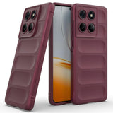 EIDERWOOD - Motorola Edge 60 Fusion - Fleksibelt Plastik Cover - Mørkerød