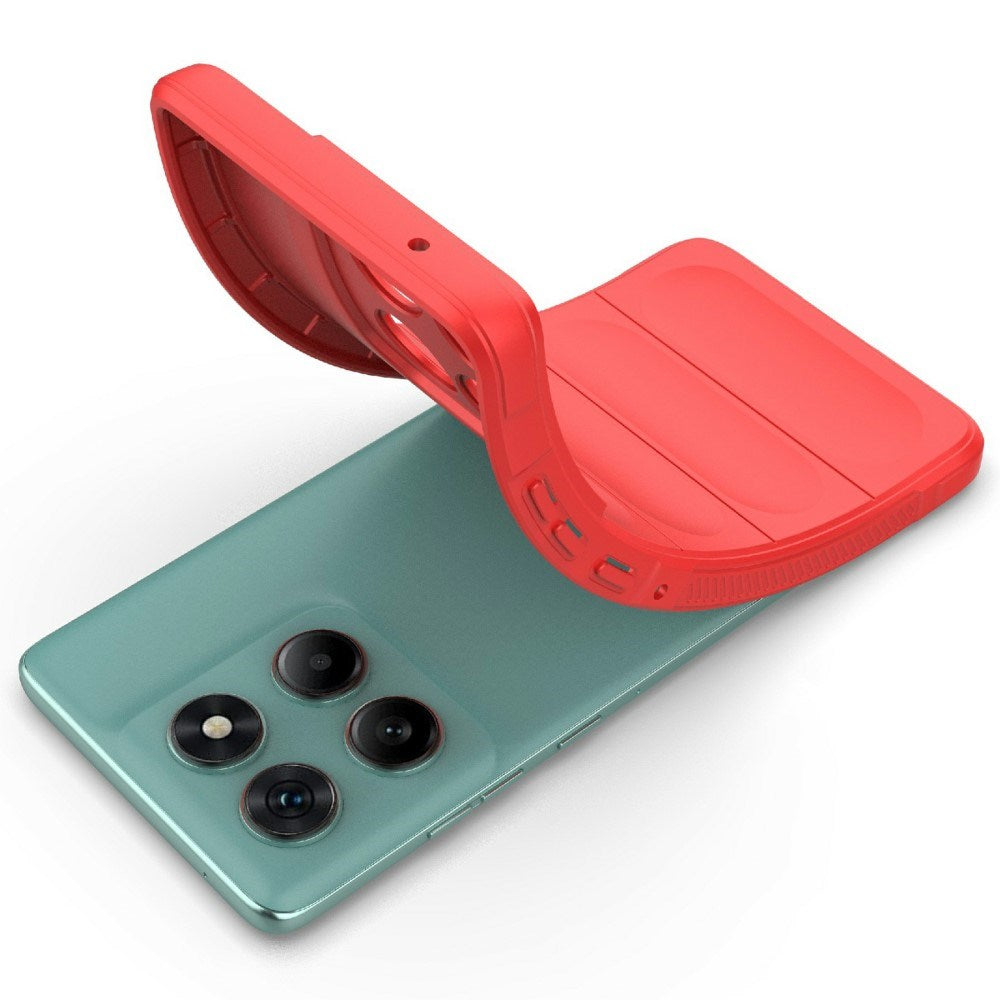 EIDERWOOD - Motorola Edge 60 Fusion - Fleksibelt Plastik Cover - Rød