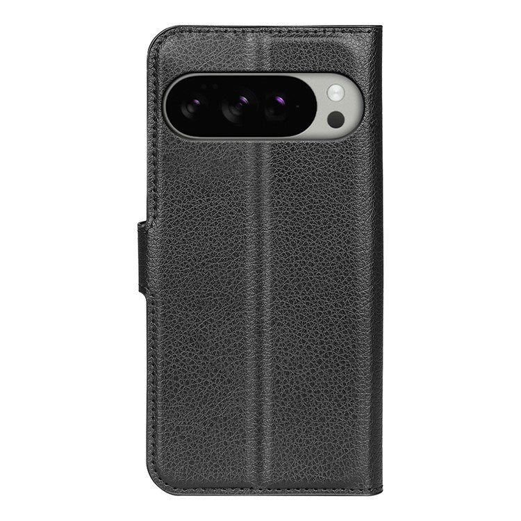 Google Pixel 10 Pro XL - EIDERWOOD Kunstlæder Flip Cover m. Kortholder & Ståfunktion - Sort