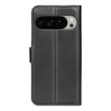 Google Pixel 10 Pro XL - EIDERWOOD Kunstlæder Flip Cover m. Kortholder & Ståfunktion - Sort