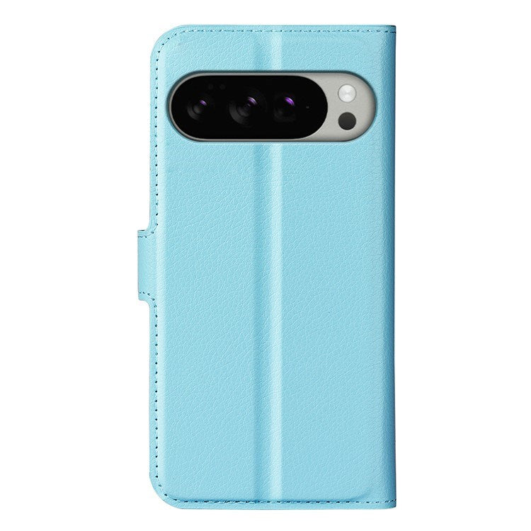 Google Pixel 10 Pro XL - EIDERWOOD Kunstlæder Flip Cover m. Kortholder & Ståfunktion - Blå