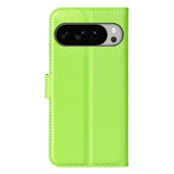 Google Pixel 10 Pro XL - EIDERWOOD Kunstlæder Flip Cover m. Kortholder & Ståfunktion - Grøn