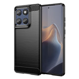 EIDERWOOD Motorola Edge 60 / Edge 60 Fusion Brushed Carbon Mobil Cover - Sort