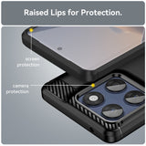 EIDERWOOD Motorola Edge 60 / Edge 60 Fusion Brushed Carbon Mobil Cover - Sort