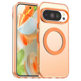 EIDERWOOD Google Pixel 10 / 10 Pro Hybrid Plast Bagside Cover - MagSafe Kompatibel - Gennemsigtig / Orange