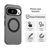 EIDERWOOD Google Pixel 10 / 10 Pro Hybrid Plast Bagside Cover - MagSafe Kompatibel - Gennemsigtig / Sort