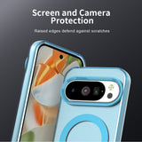 EIDERWOOD Google Pixel 10 / 10 Pro Hybrid Plast Bagside Cover - MagSafe Kompatibel - Gennemsigtig / Blå