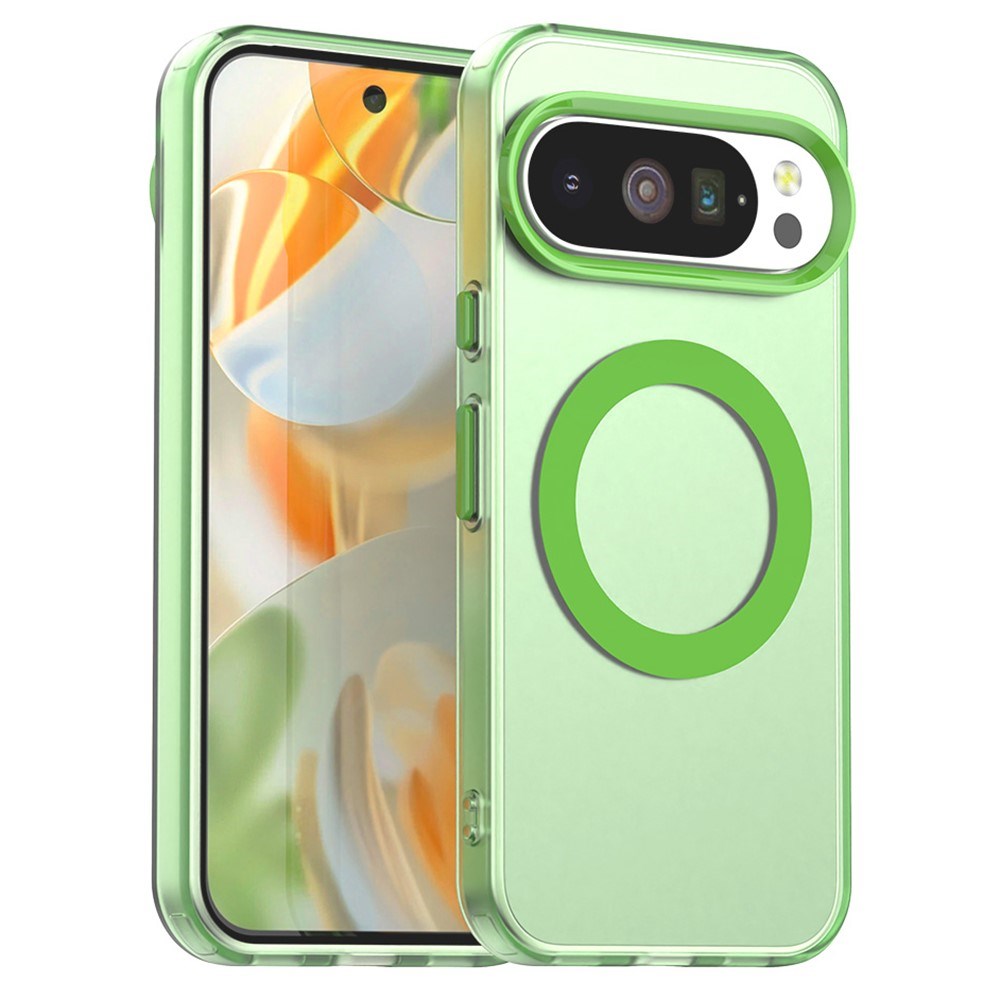 EIDERWOOD Google Pixel 10 / 10 Pro Hybrid Plast Bagside Cover - MagSafe Kompatibel - Gennemsigtig / Grøn