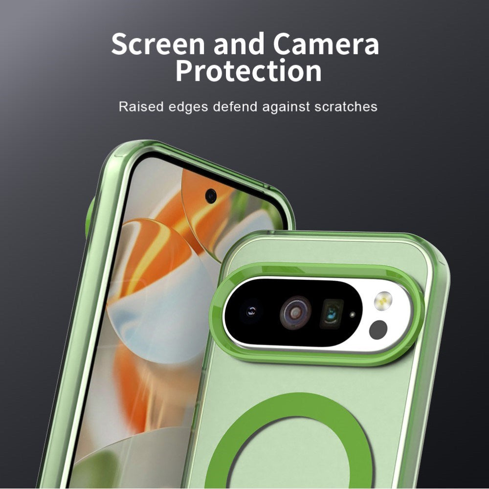EIDERWOOD Google Pixel 10 / 10 Pro Hybrid Plast Bagside Cover - MagSafe Kompatibel - Gennemsigtig / Grøn