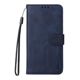Motorola Edge 60 / Edge 60 Fusion - EIDERWOOD 2-i-1 Kunstlæder Flip Cover m. Skærmbeskyttelsesglas - Blå