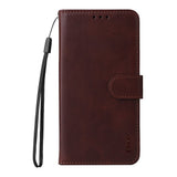 Motorola Edge 60 / Edge 60 Fusion - EIDERWOOD 2-i-1 Kunstlæder Flip Cover m. Skærmbeskyttelsesglas - Brun