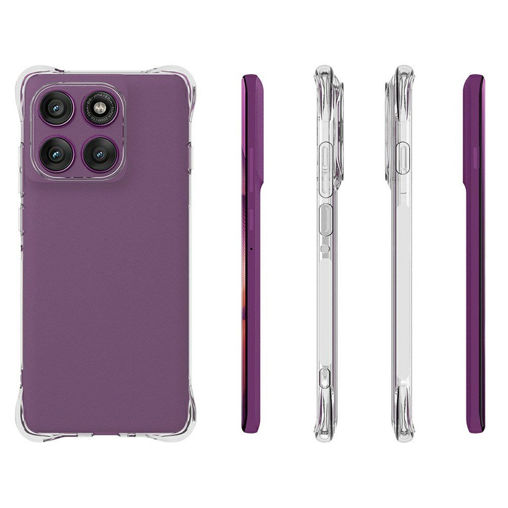 EIDERWOOD Motorola Edge 60 Pro Mobil Cover m. Forstærkede Hjørner - Fleksibel Plast - Gennemsigtig