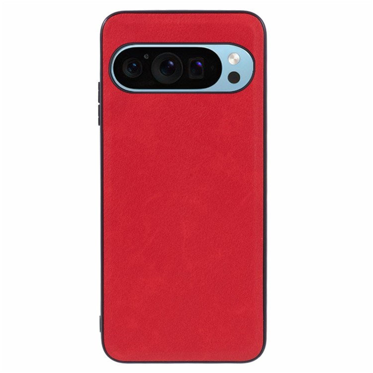 Google Pixel 10 / 10 Pro - EIDERWOOD Kunstlæderbelagt Plastik Cover - Rød