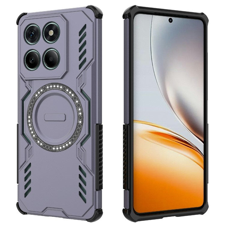 Motorola Edge 60 / Edge 60 Fusion - EIDERWOOD Hybrid Plastik Cover m. Varmeafledning - Lilla