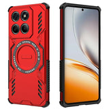 Motorola Edge 60 / Edge 60 Fusion - EIDERWOOD Hybrid Plastik Cover m. Varmeafledning - Rød