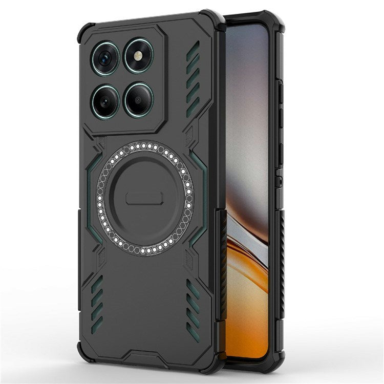 Motorola Edge 60 / Edge 60 Fusion - EIDERWOOD Hybrid Plastik Cover m. Varmeafledning - Sort