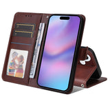 EIDERWOOD iPhone 17 Flip Cover m. Pung & Strop - Brun