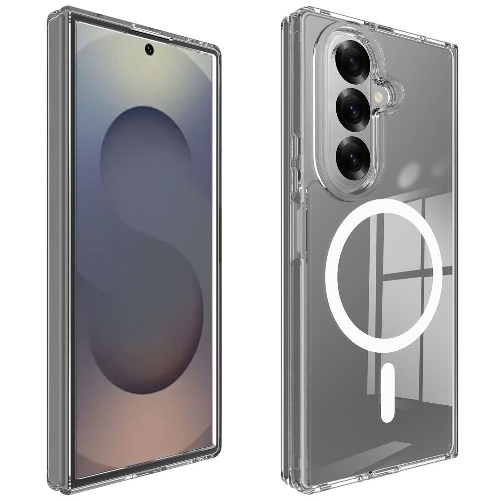 EIDERWOOD Samsung Galaxy Z Fold7 Hybrid Plastik Mobil Cover - MagSafe Kompatibel - Gennemsigtig