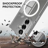 EIDERWOOD Samsung Galaxy Z Fold7 Hybrid Plastik Mobil Cover - MagSafe Kompatibel - Gennemsigtig