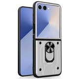 Samsung Galaxy Z Flip7 - EIDERWOOD Hybrid Håndværker Cover m. Kickstand - Hvid