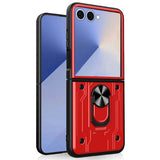 Samsung Galaxy Z Flip7 - EIDERWOOD Hybrid Håndværker Cover m. Kickstand - Rød