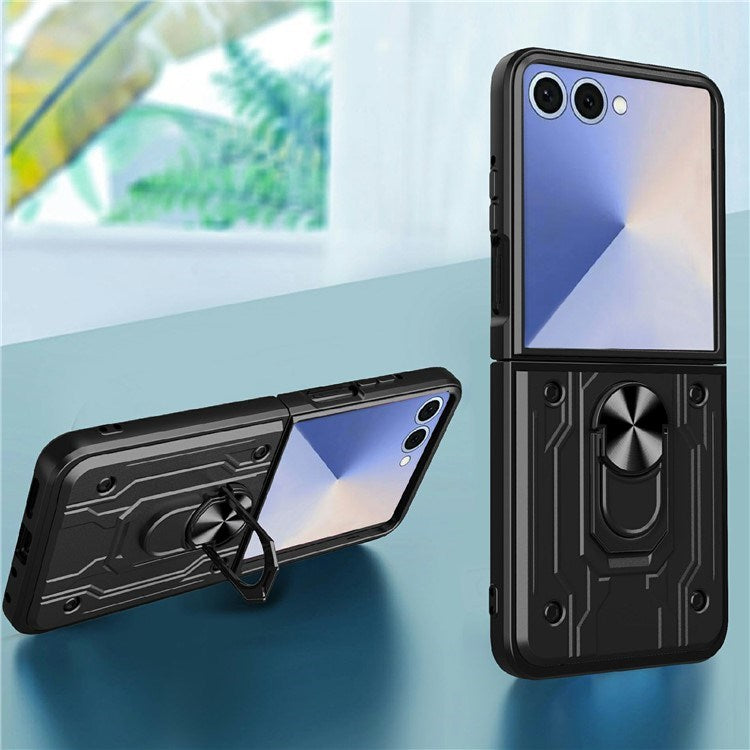 Samsung Galaxy Z Flip7 - EIDERWOOD Hybrid Håndværker Cover m. Kickstand - Blå
