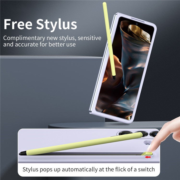 Samsung Galaxy Z Fold7 - EIDERWOOD Hårdt Plastik Cover m. Stylus - Lilla